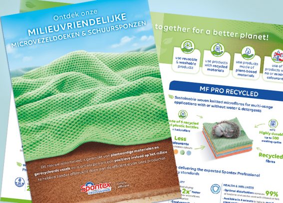 MF PRO RECYCLED SPONTEX Microfibres recyclées 4 couleurs